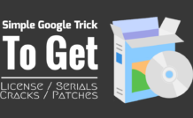 simple google trick to get lecence, serial, cracks and patch